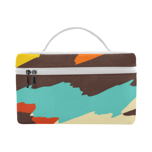 Wavy retro  texture Cosmetic Bag/Large (Model 1658)