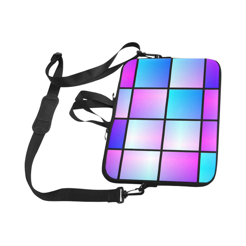 Gradient squares pattern Laptop Handbags 17"