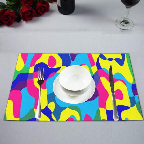 Colorful chaos Placemat 12''x18''