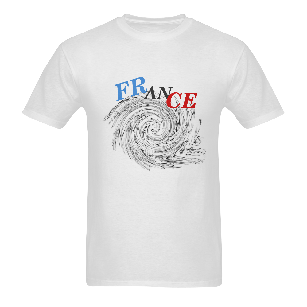 FRance by Artdream Men's T-Shirt in USA Size (Two Sides Printing)