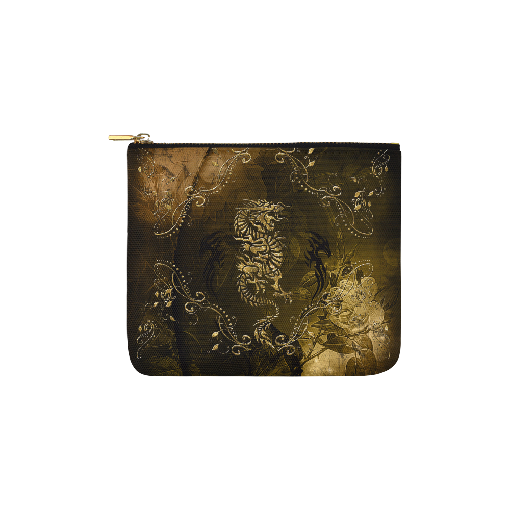 Wonderful chinese dragon in gold Carry-All Pouch 6''x5''