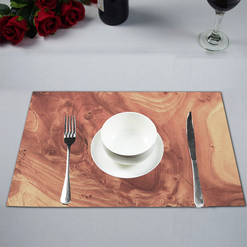 fantastic wood grain,brown Placemat 12''x18''