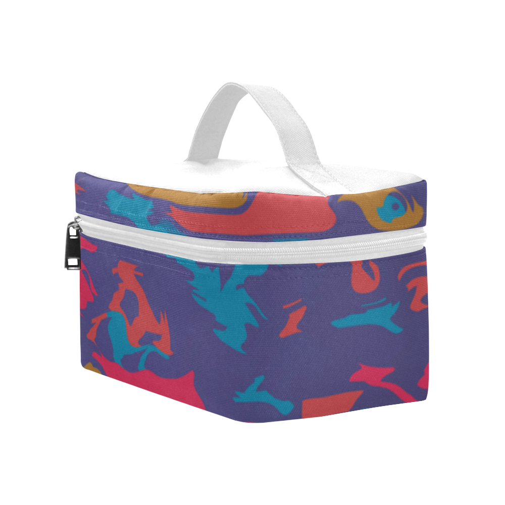 Chaos in retro colors Lunch Bag/Large (Model 1658)