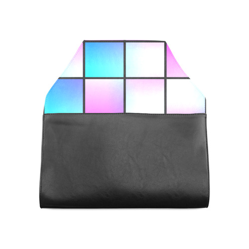 Gradient squares pattern Clutch Bag (Model 1630)
