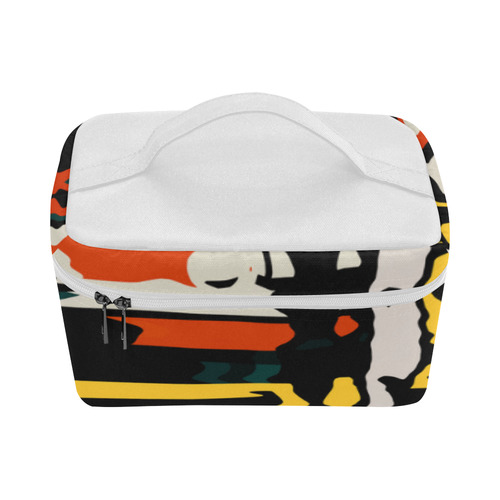 Distorted shapes in retro colors Lunch Bag/Large (Model 1658)