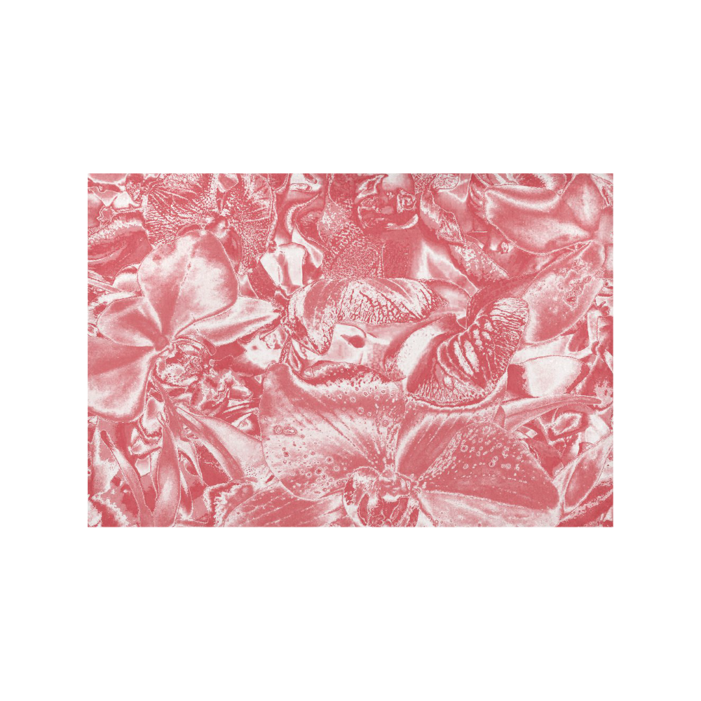 Shimmering floral damask pink Placemat 12''x18''