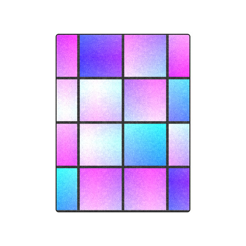 Gradient squares pattern Blanket 50"x60"