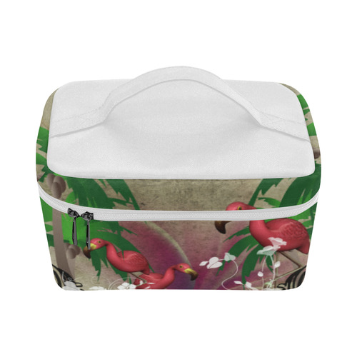 Wonderful tropical design with flamingos Lunch Bag/Large (Model 1658)