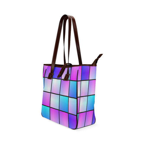 Gradient squares pattern Classic Tote Bag (Model 1644)