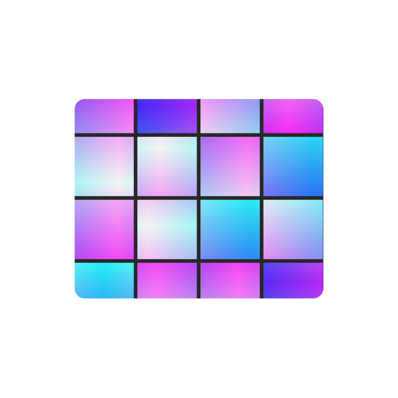 Gradient squares pattern Rectangle Mousepad