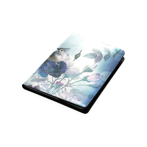 Cute birds with blue flowers Custom NoteBook B5