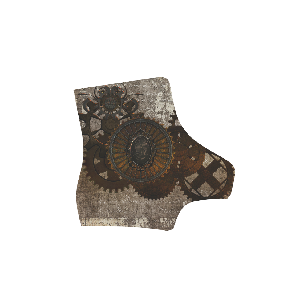 A rusty steampunk letter with gears Martin Boots For Women Model 1203H