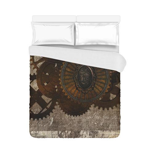 A rusty steampunk letter with gears Duvet Cover 86"x70" ( All-over-print)
