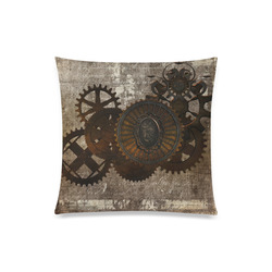 A rusty steampunk letter with gears Custom Zippered Pillow Case 20"x20"(Twin Sides)