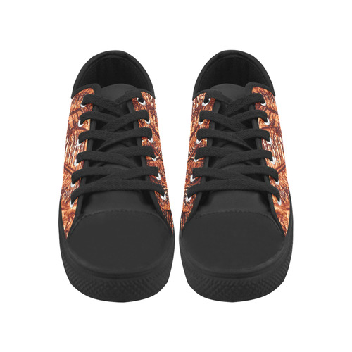 Copper Foliage - Jera Nour Microfiber Leather Men's Shoes/Large Size (Model 031)