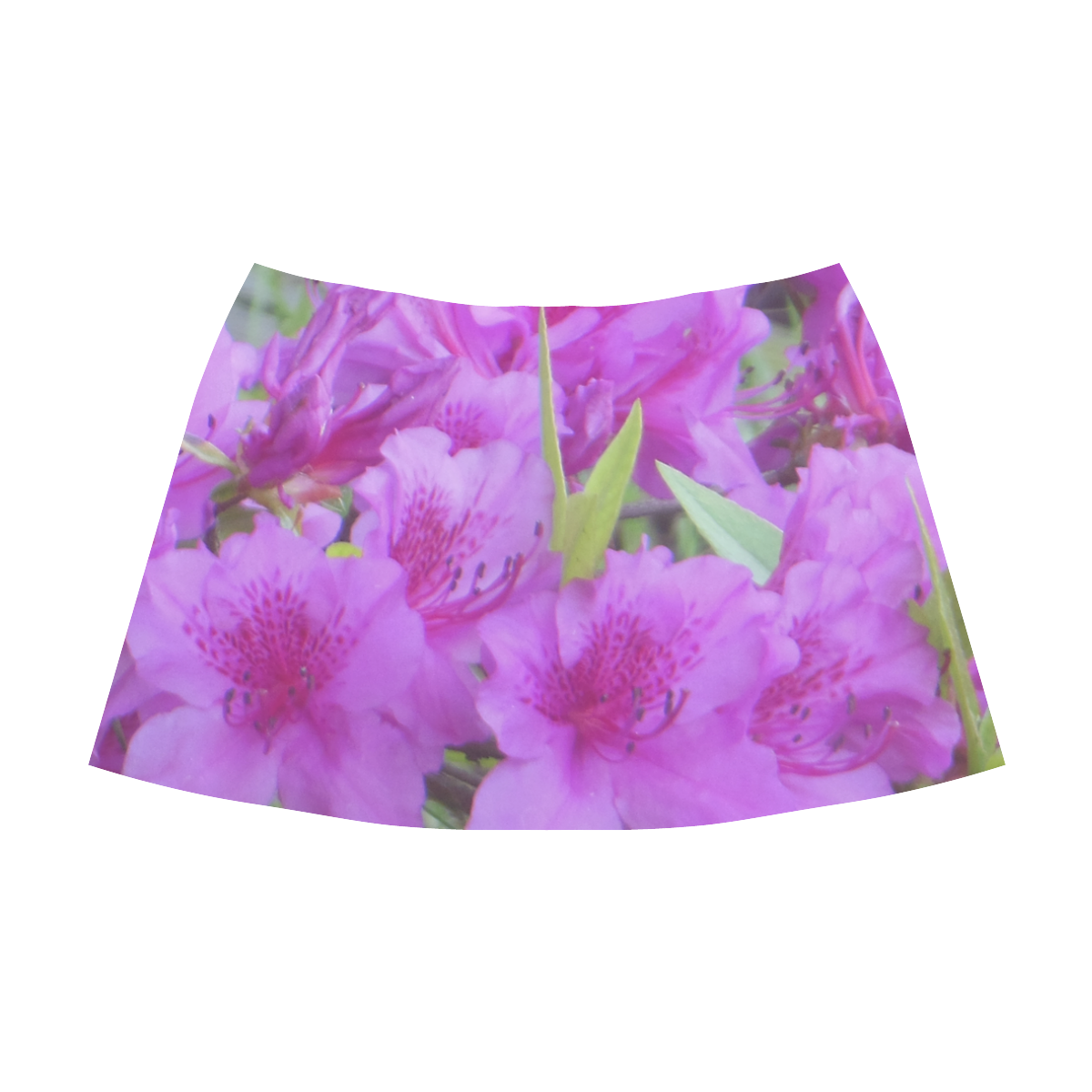 Azalea Flowers Mnemosyne Women's Crepe Skirt (Model D16)