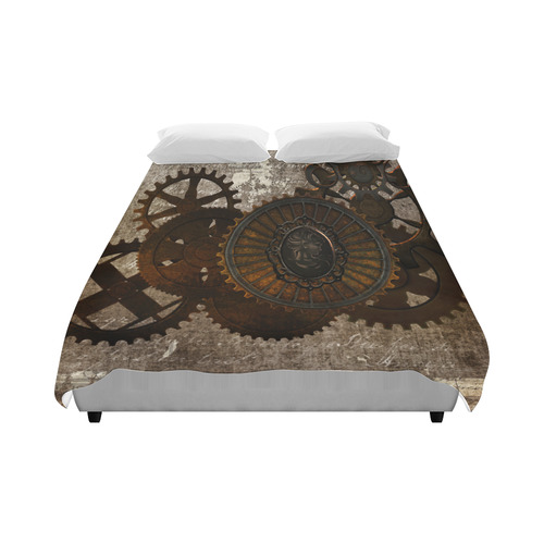 A rusty steampunk letter with gears Duvet Cover 86"x70" ( All-over-print)