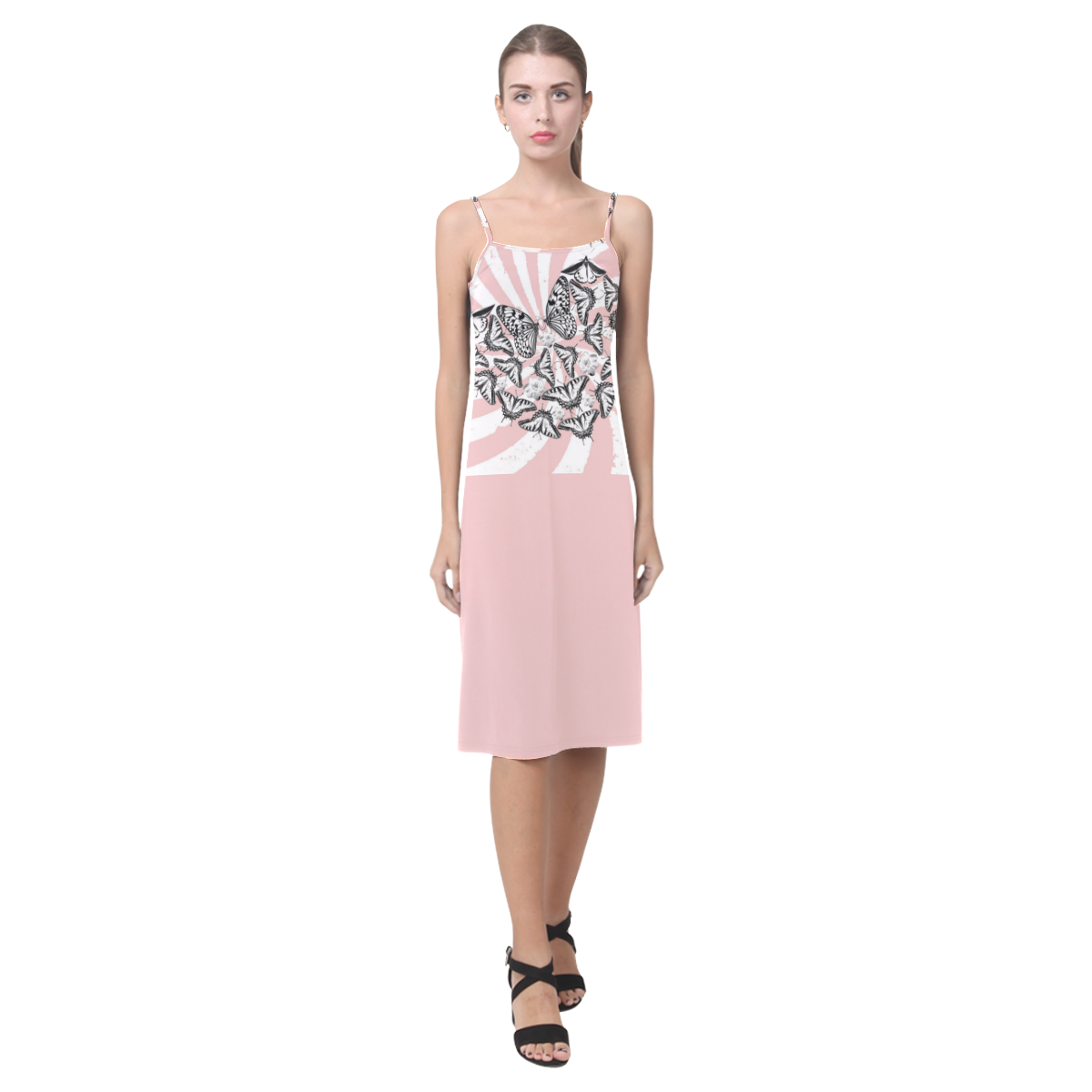 Love Conquers Hate Alcestis Slip Dress Alcestis Slip Dress (Model D05)