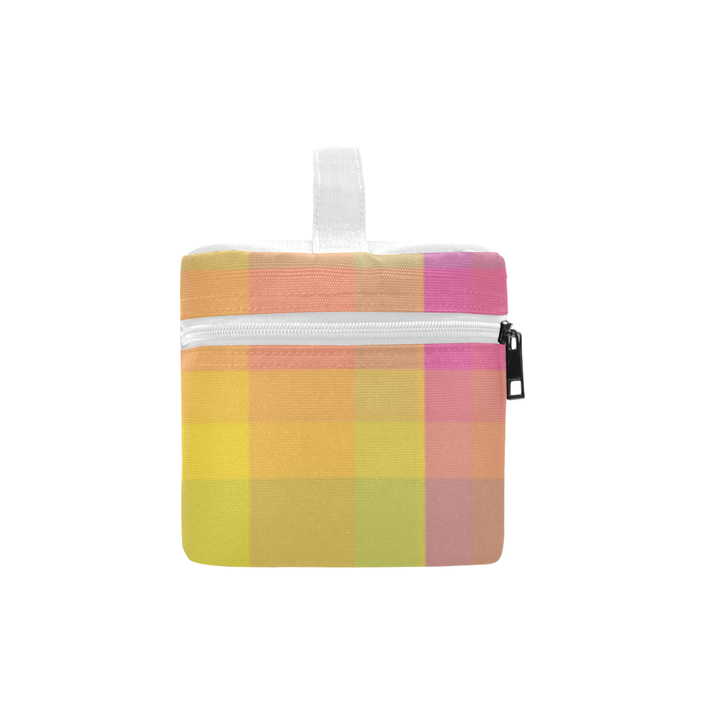 Florescent Rainbow Check Lunch Bag/Large (Model 1658)