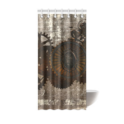 A rusty steampunk letter with gears Shower Curtain 36"x72"