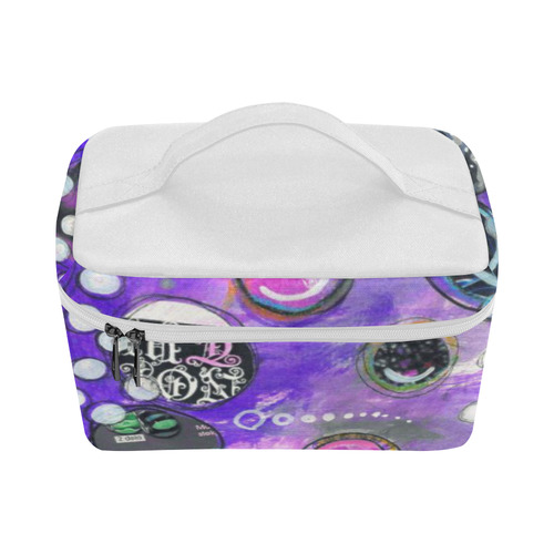 purple new Cosmetic Bag/Large (Model 1658)