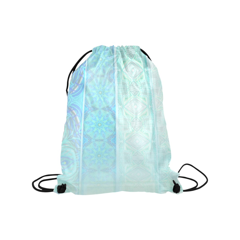 teal Medium Drawstring Bag Model 1604 (Twin Sides) 13.8"(W) * 18.1"(H)