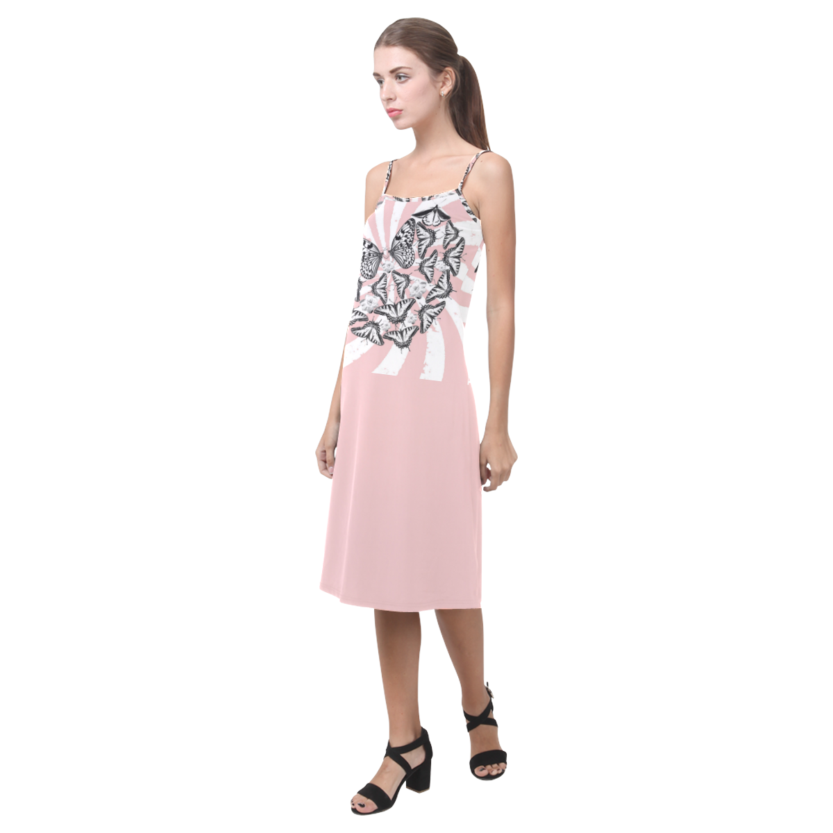 Love Conquers Hate Alcestis Slip Dress Alcestis Slip Dress (Model D05)