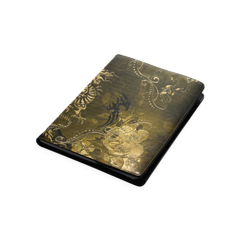 Wonderful chinese dragon in gold Custom NoteBook B5