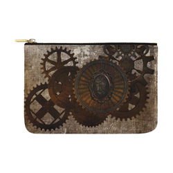 A rusty steampunk letter with gears Carry-All Pouch 12.5''x8.5''