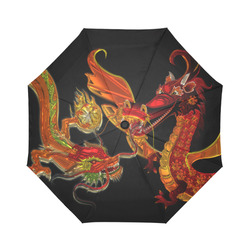 Yin Yang dragons Auto-Foldable Umbrella (Model U04) | ID: D1615379