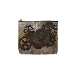 A rusty steampunk letter with gears Carry-All Pouch 6''x5''