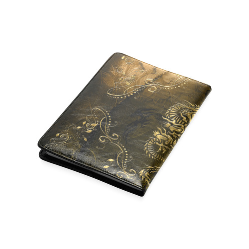 Wonderful chinese dragon in gold Custom NoteBook A5