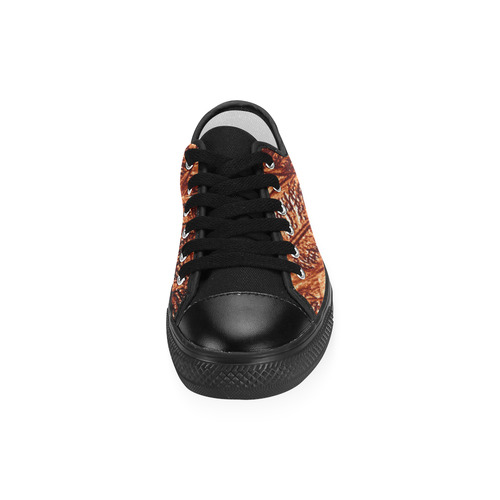 Copper Foliage - Jera Nour Men's Classic Canvas Shoes (Model 018)