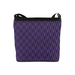 Gothic style Purple and Black Skulls Crossbody Bags (Model 1613)