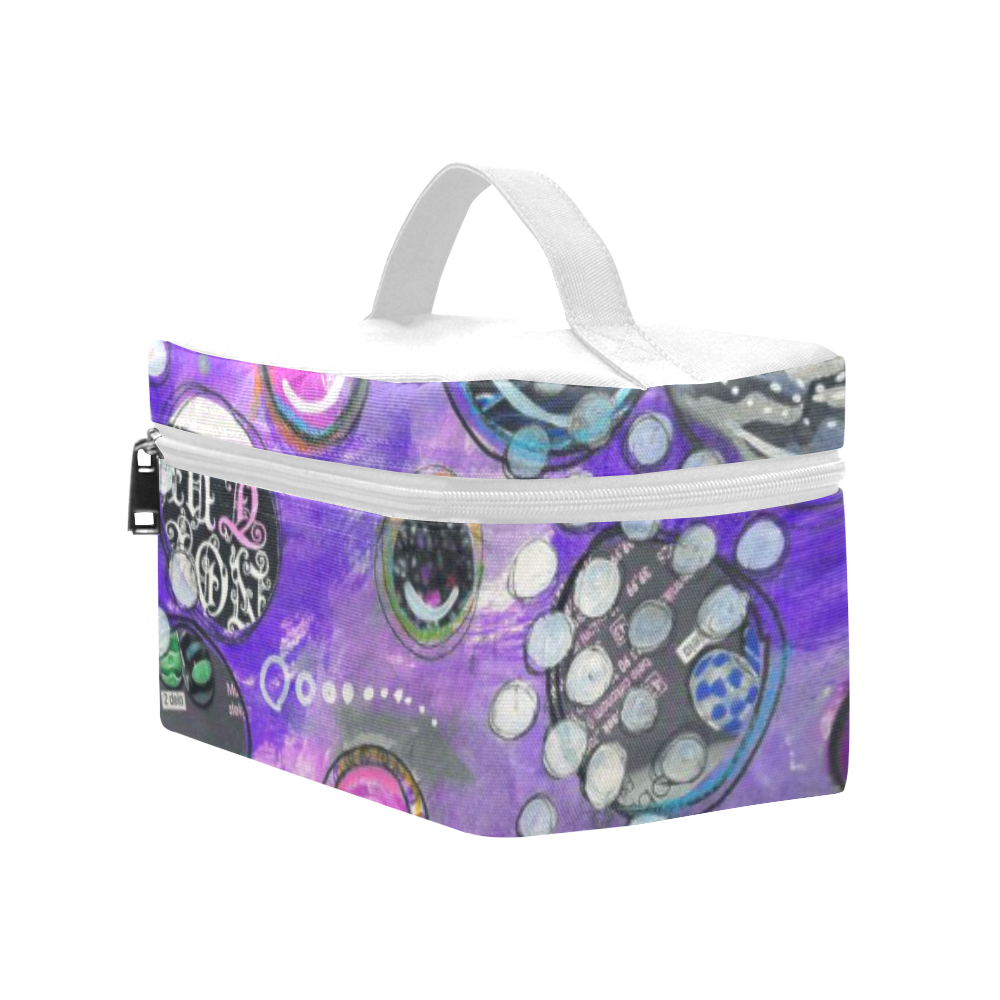 purple new Cosmetic Bag/Large (Model 1658)