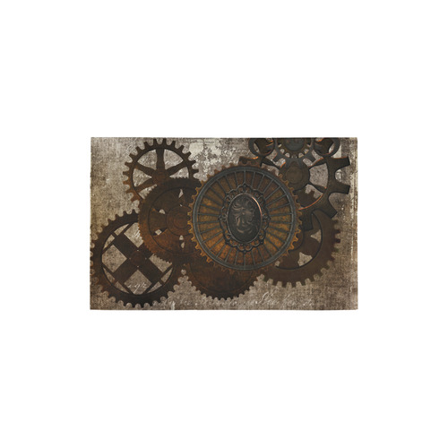 A rusty steampunk letter with gears Area Rug 2'7"x 1'8‘’
