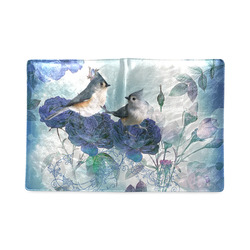Cute birds with blue flowers Custom NoteBook B5