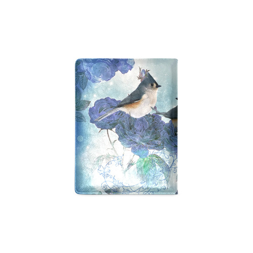 Cute birds with blue flowers Custom NoteBook B5