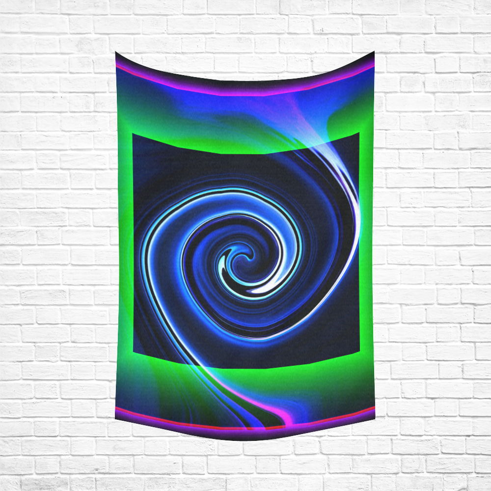 Dance in Neon - Jera Nour Cotton Linen Wall Tapestry 60"x 90"