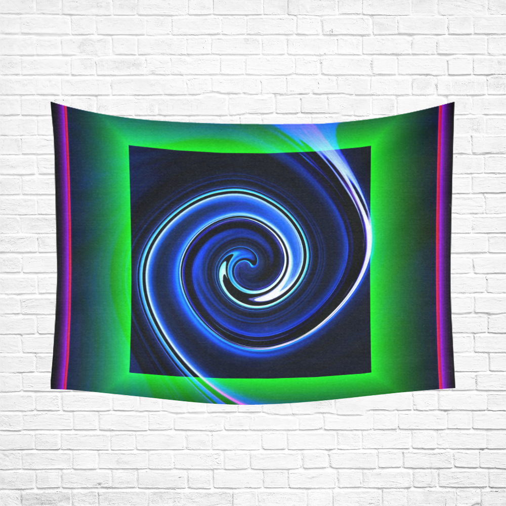 Dance in Neon - Jera Nour Cotton Linen Wall Tapestry 80"x 60"