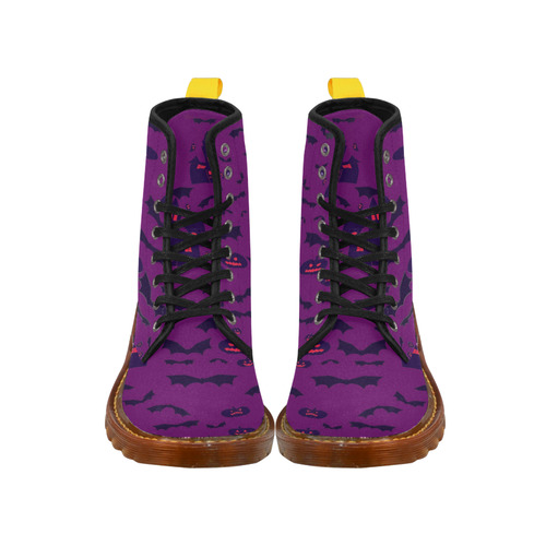 Purple Haunted Houses Martin Boots For Women Model 1203H