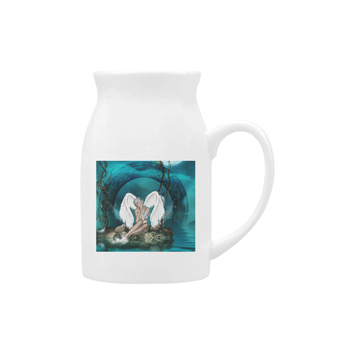 The beautiful white swan fairy Milk Cup (Large) 450ml