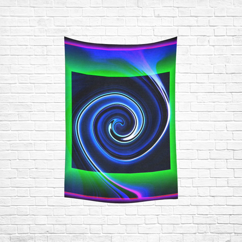 Dance in Neon - Jera Nour Cotton Linen Wall Tapestry 40"x 60"