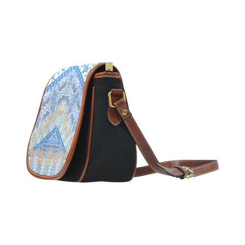 royal blue Saddle Bag/Small (Model 1649)(Flap Customization)