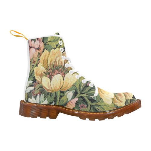 Grandma's Floral Couch Martin Boots For Men Model 1203H