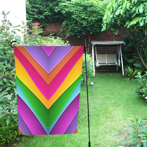 Colorful Pyramid Garden Flag 12‘’x18‘’（Without Flagpole）