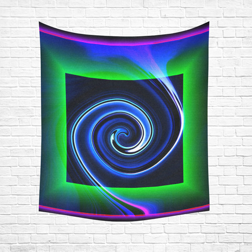 Dance in Neon - Jera Nour Cotton Linen Wall Tapestry 51"x 60"