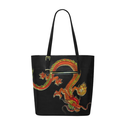Fantastic Metallic Gleaming Dragon Euramerican Tote Bag/Small (Model 1655)