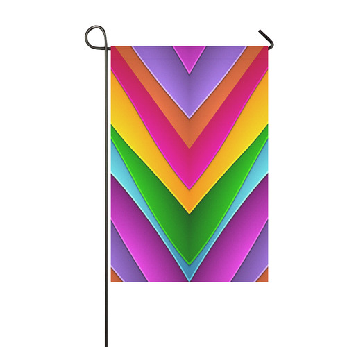 Colorful Pyramid Garden Flag 12‘’x18‘’（Without Flagpole）