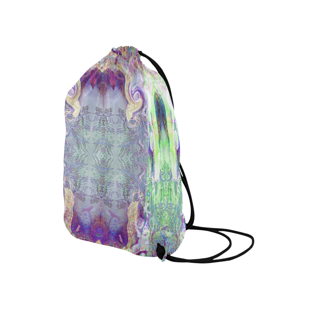 water fall 2 Medium Drawstring Bag Model 1604 (Twin Sides) 13.8"(W) * 18.1"(H)